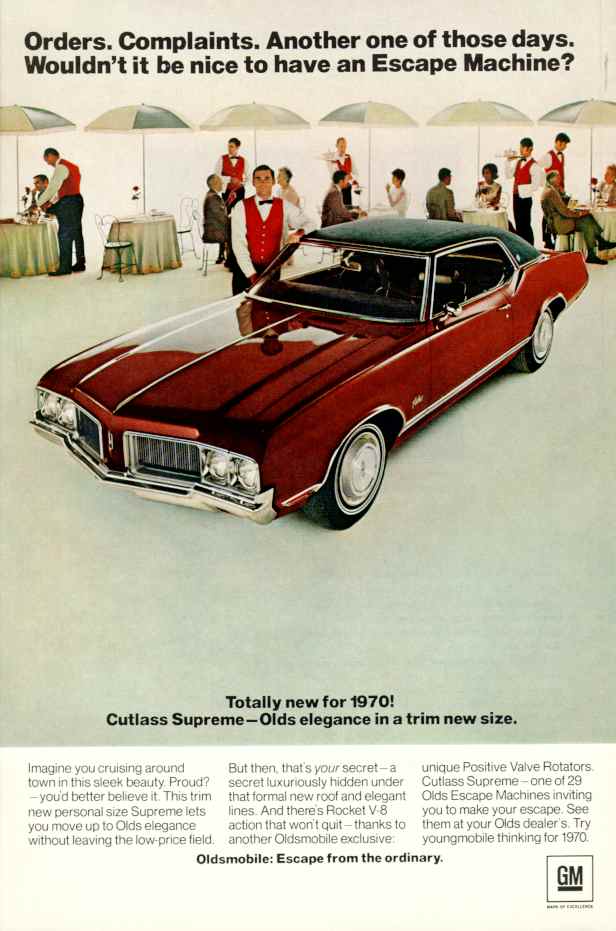 1970 Oldsmobile Auto Advertising